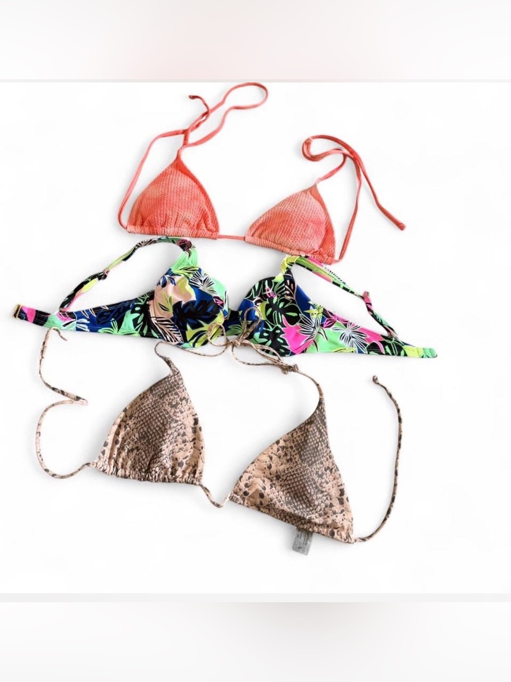 Triangle Bikini Tops bundle  size large